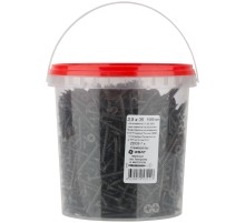 Саморезы черные по гипроку к металлу 3,5 х 35 (фасовка Ведро 1000 шт)