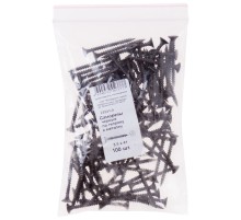 Саморезы черные по гипроку к металлу 3,5 х 41 100 шт Фасовка