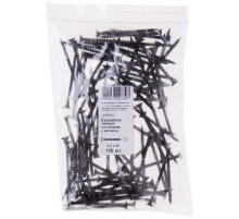 Саморезы черные по гипроку к металлу 3,5 х 55 100 шт Фасовка