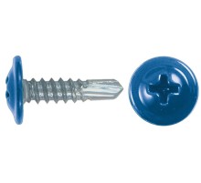 Саморезы для листовых пластин, сверло 4,2 х 16 винно-красный 100 шт,RAL 3005 ПРОМ