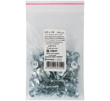 Саморезы для листовых пластин, наконечник-сверло 4,2 х 16 100 шт Фасовка