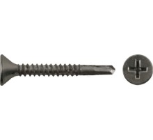 Саморез для оконного профиля частый шаг резьбы, наконечник сверло №2 3.9х25 100 шт. ПРОМ
