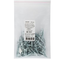 Саморез для оконного профиля частый шаг резьбы, наконечник сверло №2 3.9х35 100 шт. Фасовка