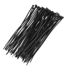 Хомуты, 250 x 4.8 мм, пластиковые, черные, 100 шт Сибртех