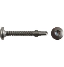 Саморезы специал., полукр.головка Torx, сверло, с "крылышками", 4,2 х 32 100 шт Пром