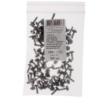 Саморез для креп-я лист. метал. полуцил. головка сверлоконечный,фосфатир-ый 3.5х11 100 шт (фасовка)