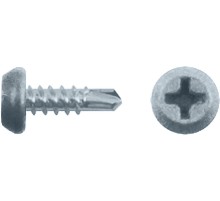 Саморез для креп-я лист. метал. полуцил. головка сверлоконечный,фосфатир-ый 3.5х11 100 шт Пром
