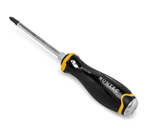 RUNTEC RT-SD3PH2x100 Отвертка RUNTEC PH2 x 100 мм CrV усиленная со сквозным стержнем