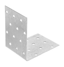 Крепежный уголок равносторонний 2 мм, KUR 80 х 80 х 60 мм Сибртех