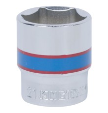 Головка торцевая стандартная шестигранная 3/8", 21 мм KING TONY 333521M Головка торцевая стандартная шестигранная 3/8", 21 мм KING TONY 333521M
