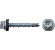 Шурупы кровельные оцинк. некрашеные, со сверлом М6,3 х 25 100шт. Пром