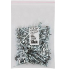 Шурупы кровельные оцинк. некрашеные, со сверлом М5,5 х 50 100шт. Фасовка Шурупы кровельные оцинк. некрашеные, со сверлом М5,5 х 50 100шт. Фасовка