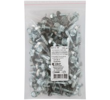 Шурупы кровельные оцинк. некрашеные, со сверлом М6,3 х 32 100шт. Фасовка