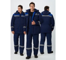 Костюм зимний Титан IMP (тк.Смесовая,210) п/к, т.синий/васильковый