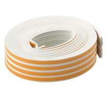 Уплотнитель, 24 м, профиль "E", белый Сибртех