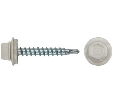 Шурупы кровельные со сверлом 4.8 х 32, белый RAL-9002 100шт. Фасовка