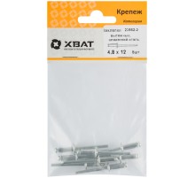 Заклепки вытяжные комбинированные, алюминий-сталь 4,8 х 12 (фасовка 8 шт.)