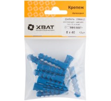 Дюбель распорный с шипами тип К синий 8 х 40 (фасовка 12 шт.)