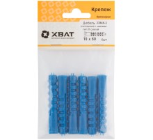 Дюбель распорный с шипами тип К синий 10 х 60 (фасовка 6 шт.)