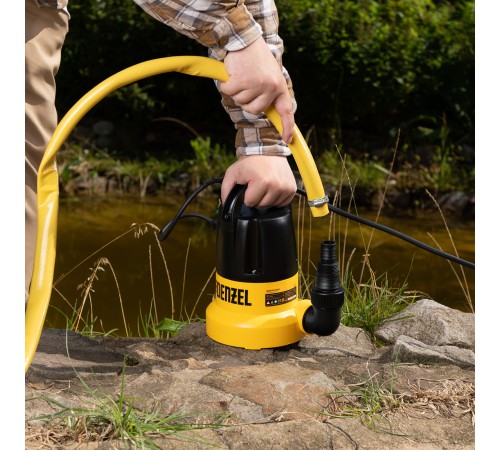 Дренажный насос DP500E, 500 Вт, подъем 7 м, 7000 л/ч Denzel