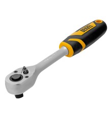 Ключ-трещотка 1/2", 90 зубьев, с быстрым сбросом, CrV Denzel Ключ-трещотка 1/2", 90 зубьев, с быстрым сбросом, CrV Denzel