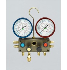 Четырехвентильный манометрический коллектор Refco M4-3-DELUXE-DS-CLIM-CA-CCL-60
