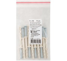 Дюбель-гвоздь нейлоновый с цилиндрической манжетой LYT 5 х 50 LK SP, 10 шт.( Фасовка) HQ