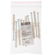 Дюбель-гвоздь нейлоновый с потайной манжетой LYT UK KP 8 х 120, 10 шт Фасовка HQ