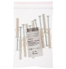 Дюбель-гвоздь нейлоновый с цилиндрической манжетой LYT 6 х 40, 10 шт. (Фасовка) HQ