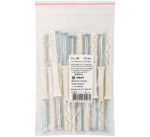 Дюбель-гвоздь нейлоновый с потайной  манжетой LYT 8 х 80 UK KP, 10 шт. Фасовка HQ