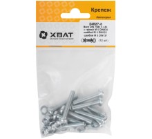 Комплект: Винт DIN7985 5х30,  с гайкой М5 DIN934, шайбой М 5 DIN125, шайбой М 5 DIN127 (фасовка 12шт.) Комплект: Винт DIN7985 5х30,  с гайкой М5 DIN934, шайбой М 5 DIN125, шайбой М 5 DIN127 (фасовка 12шт.)