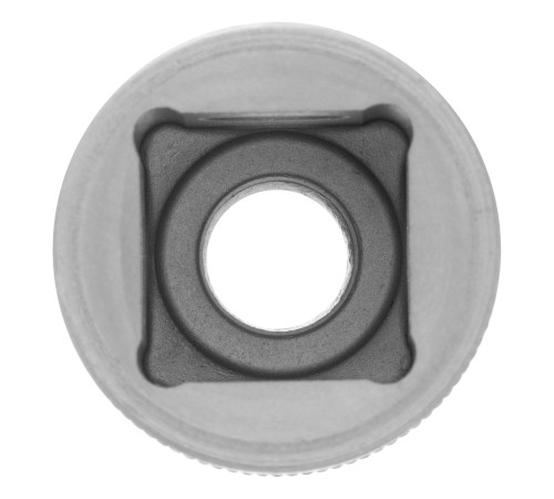 Головка торцевая, 9 мм, двенадцатигранная, CrV, под квадрат 1/2, хромированная Stels