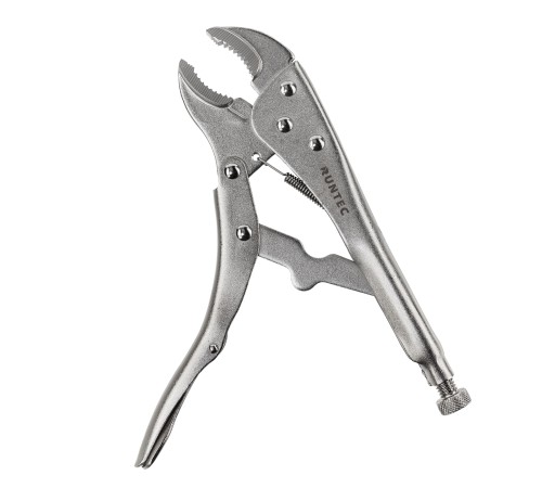 RUNTEC RT-PLG10250 Клещи зажимные RUNTEC ручной зажим с фиксатором, полукруглый захват, 250 мм