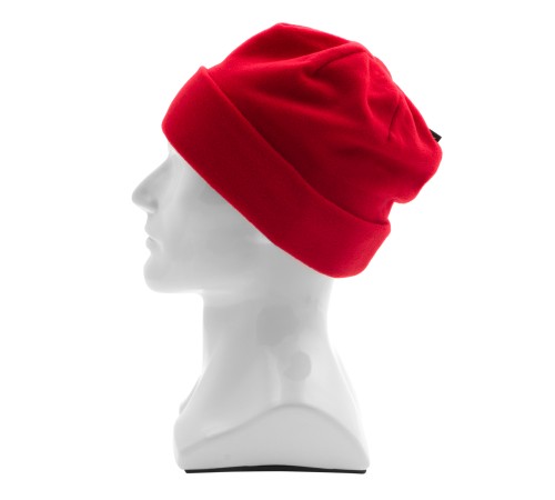 Шапка с отворотом из флиса для взрослых, размер 56-57, красная Сибртех