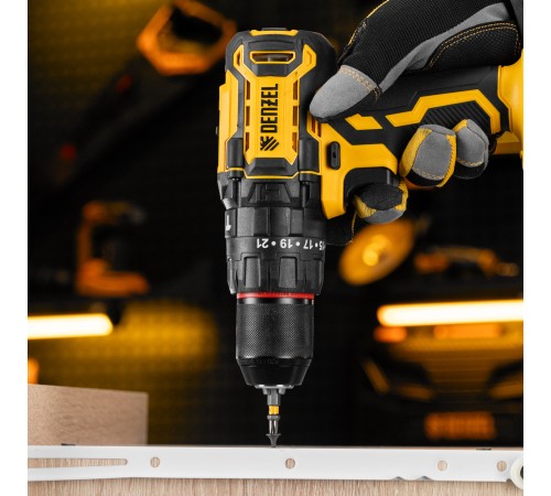 Дрель-шуруповерт аккумуляторная ударная бесщет. CIDH-BL-20, Li-Ion, 20 В// Denzel