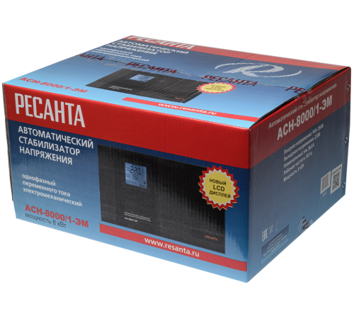 Стабилизатор напряжения РЕСАНТА АСН-8000/1-ЭМ