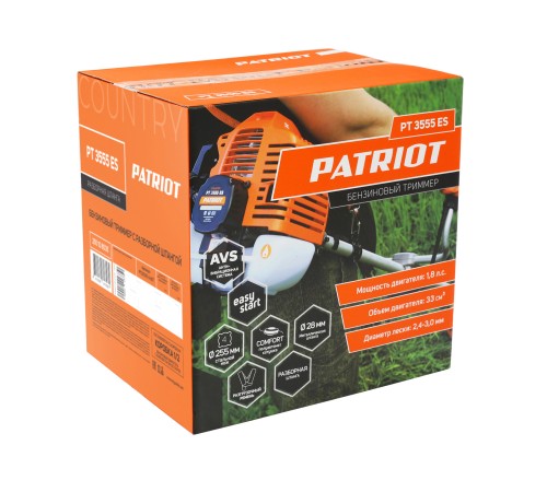 Триммер бензиновый PATRIOT PT 3555 ES Country Триммер бензиновый PATRIOT PT 3555 ES Country