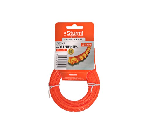 Леска для триммера Sturm! GT3535-2.4-S-15