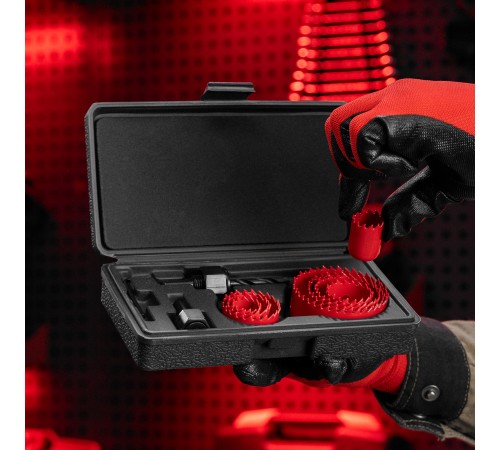 Набор кольцевых пил по дереву, 19-64 мм, 11 предметов Matrix