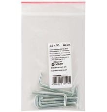 Шуруп-крючок оцинкованный, 4,0 х 50, 10 шт Фасовка Шуруп-крючок оцинкованный, 4,0 х 50, 10 шт Фасовка