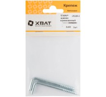 Шуруп-крючок оцинкованный, 6 х 68 (фасовка 2 шт) Шуруп-крючок оцинкованный, 6 х 68 (фасовка 2 шт)