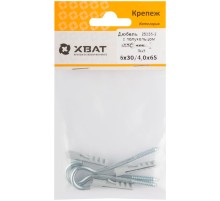 Дюбель с полукольцом 6х30/4,0х65 (фасовка по 3 шт.)