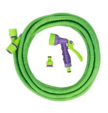 Набор поливочный, шланг 5-15 м, пистолет 7 реж., с быстросъемным соединителем Palisad