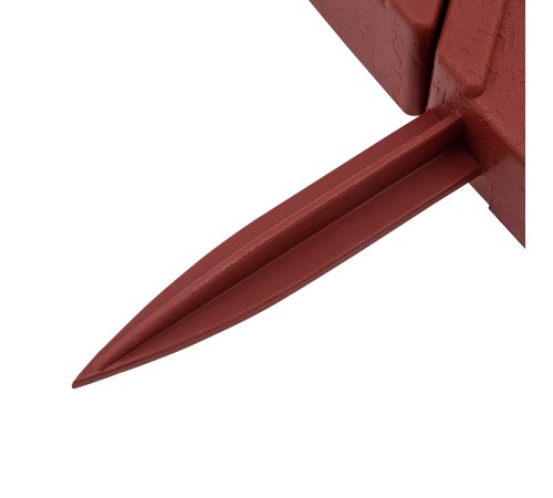 Бордюр "Кирпич", 13 х 300 см, терракот, Palisad Бордюр "Кирпич", 13 х 300 см, терракот, Palisad