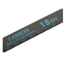 Полотна для ножовки по металлу, 300 мм, 18 TPI, Carbon, 2 шт Gross