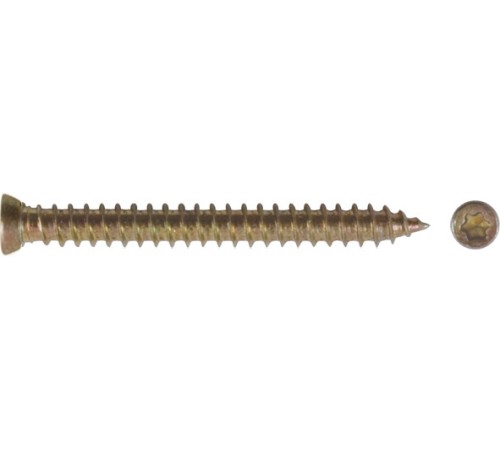 Шуруп специальный/окон, желтопассированный, головка "Torx", 7,5 х 92, 10 шт Пром Шуруп специальный/окон, желтопассированный, головка "Torx", 7,5 х 92, 10 шт Пром