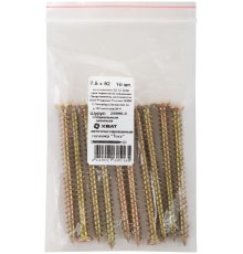Шуруп специальный/окон, желтопассированный, головка "Torx", 7,5 х 92, 10 шт Фасовка Шуруп специальный/окон, желтопассированный, головка "Torx", 7,5 х 92, 10 шт Фасовка