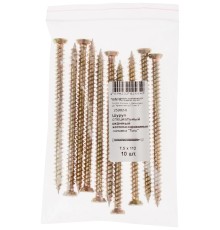 Шуруп специальный/окон, желтопассированный, головка "Torx", 7,5 х 112, 10 шт Фасовка Шуруп специальный/окон, желтопассированный, головка "Torx", 7,5 х 112, 10 шт Фасовка