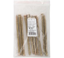 Шуруп специальный/окон, желтопассированный, головка "Torx", 7,5 х 132, 10 шт Фасовка