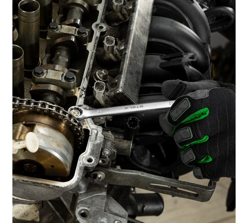 Набор ключей комбинированных 6-32 мм, 26 шт, CrV, матовый хром Stels